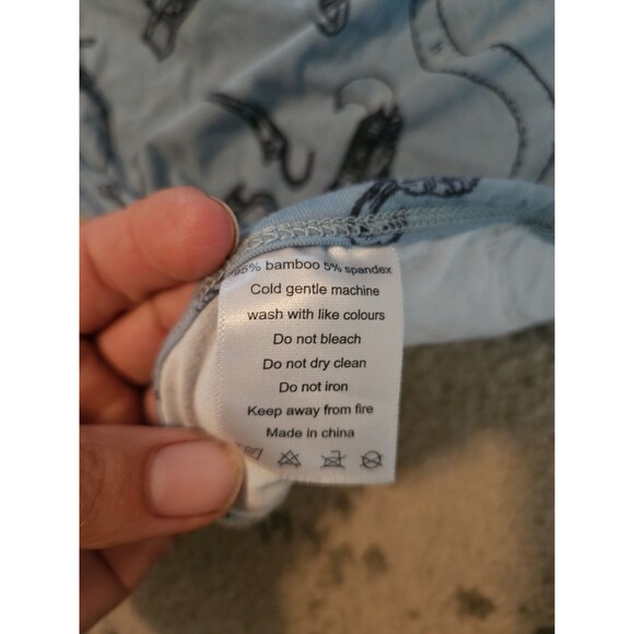 Dude Dad Swaddle Blanket Boy Tiedowns Bamboo Newborn "That's Not Going Anywhere" - Picture 3 of 4